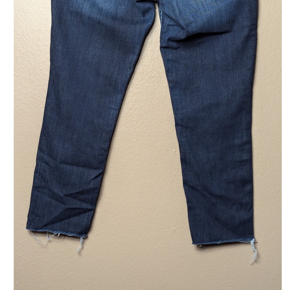 Express Stella Low Rise Legging Jeans Women 6R Blue Slim Thick Stitch Raw Hem - Picture 9 of 13